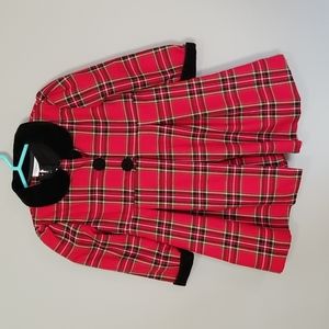 Bonnie Jean Christmas/ Holiday Dress red black 2t